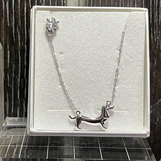 Dachshund sterling silver 925 Necklace